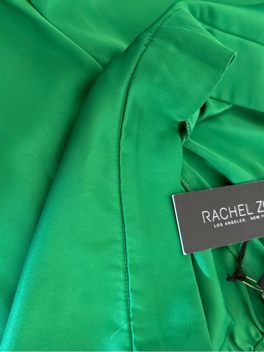 Rachel Zoe Vivid Green Satin pants